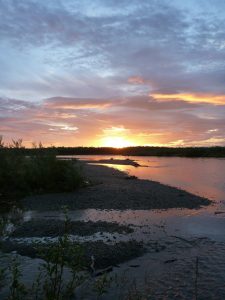 Fly Fish Alaska Sunrise